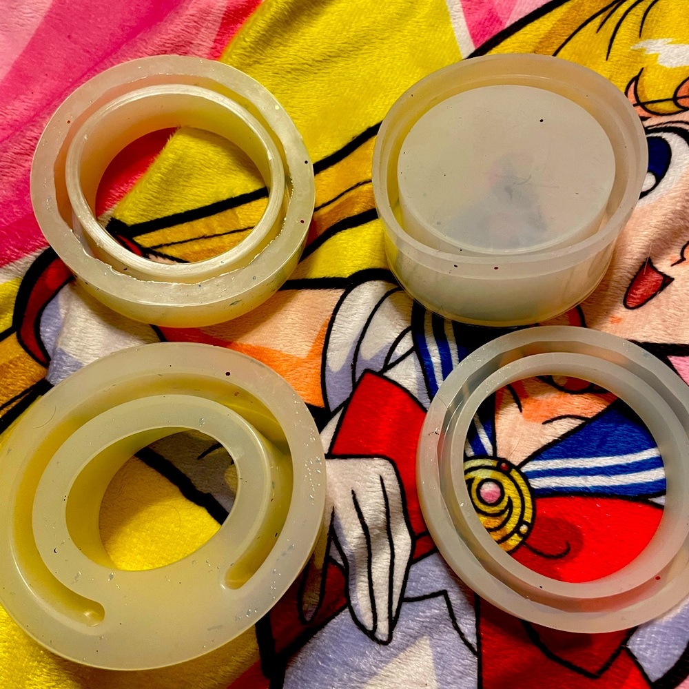 Silicone bracelet resin mold set